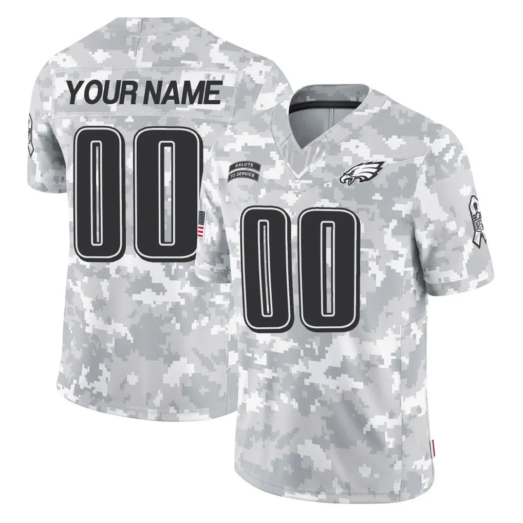 MyBoyd Custom P.Eagles Arctic Camo Salute to Service Limited Game Any Name & Numbers Stitched Jerseys