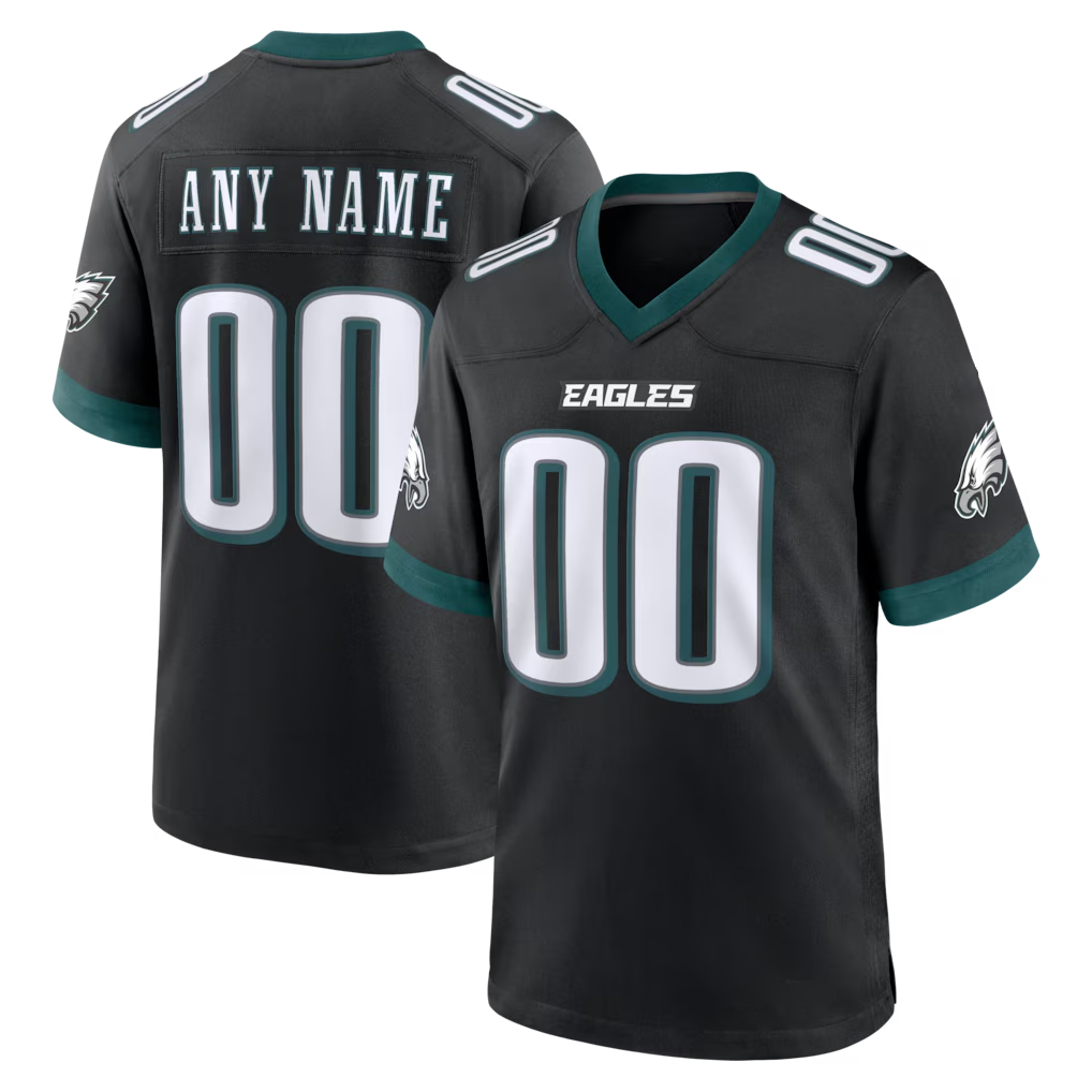 MyBoyd Custom P.Eagles Black Alternate Game Stitched Jerseys