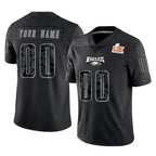 MyBoyd Custom P.Eagles Black Fashion Super Bowl LIX Home Game Any Name & Numbers Stitched Jerseys