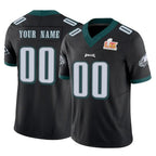 MyBoyd Custom P.Eagles Black Limited Vapor F.U.S.E. Super Bowl LIX Home Game Any Name & Numbers Stitched Jerseys