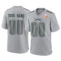 MyBoyd Custom P.Eagles Gray Atmosphere Fashion Super Bowl LIX Home Game Any Name & Numbers Stitched Jerseys