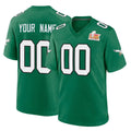 MyBoyd Custom P.Eagles Green Kelly Alternate Super Bowl LIX Home Game Any Name & Numbers Stitched Jerseys