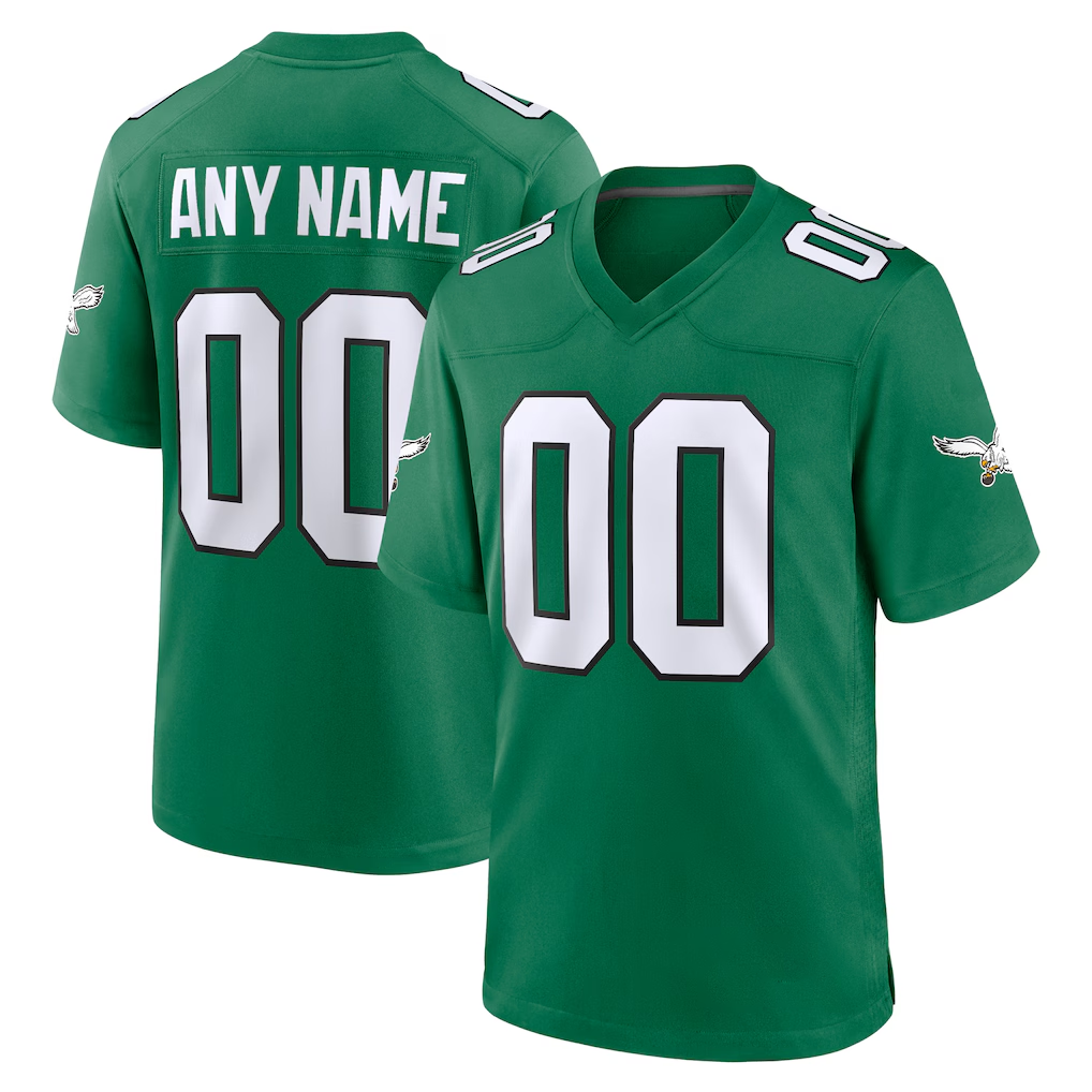 MyBoyd Custom P.Eagles Kelly Green Alternate Stitched Jerseys