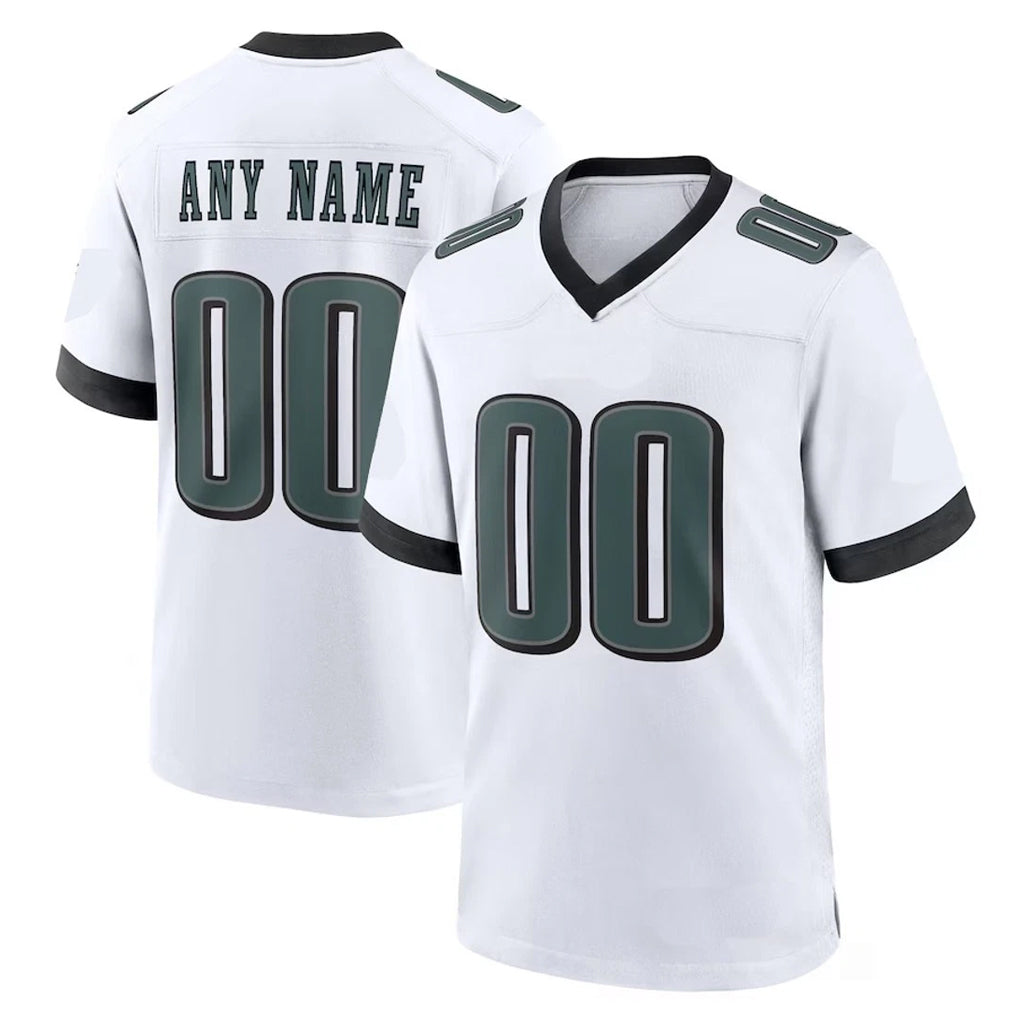 MyBoyd Custom P.Eagles White Game Home Any Name & Numbers Stitched Jerseys