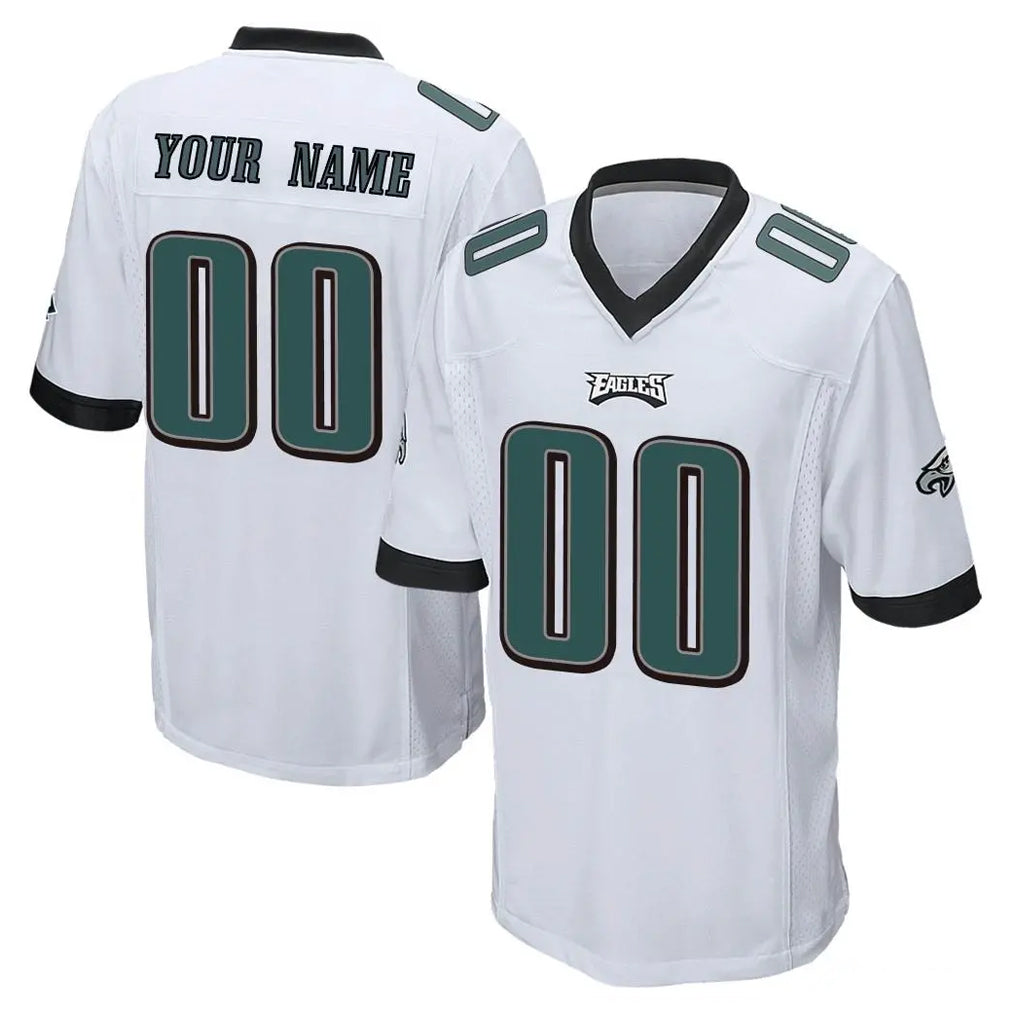 MyBoyd Custom P.Eagles White Home Game Any Name & Numbers Stitched Jerseys