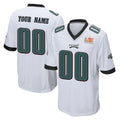 MyBoyd Custom P.Eagles White Super Bowl LIX Home Game Any Name & Numbers Stitched Jerseys