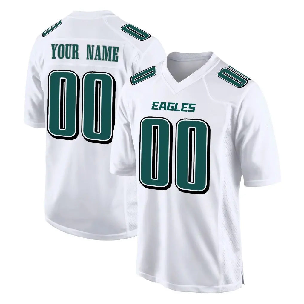 MyBoyd Custom P.Eagles White Tundra Fashion Home Game Any Name & Numbers Stitched Jerseys