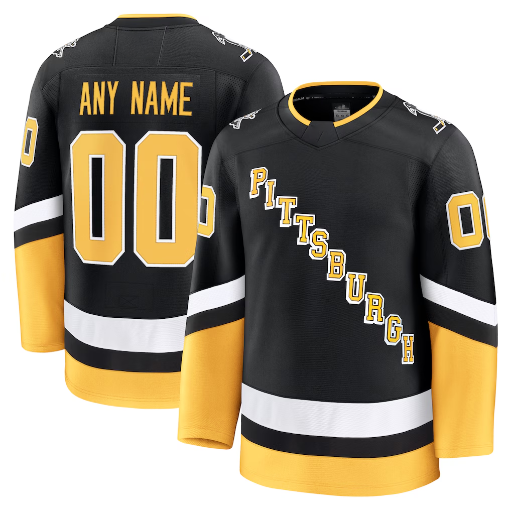 MyBoyd Custom P.Penguins Black Alternate Premium Jerseys