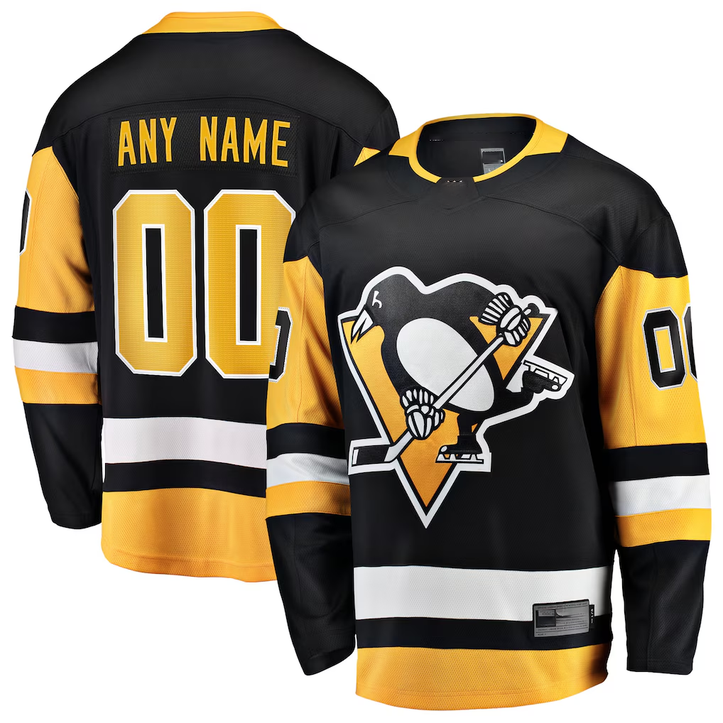 MyBoyd Custom P.Penguins Black Home Breakaway Jerseys