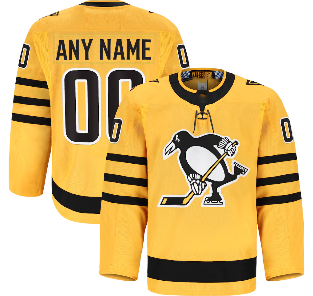 MyBoyd Custom P.Penguins Gold Alternate Authentic Pro Jerseys