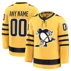 MyBoyd Custom P.Penguins Gold Alternate Premium Jerseys