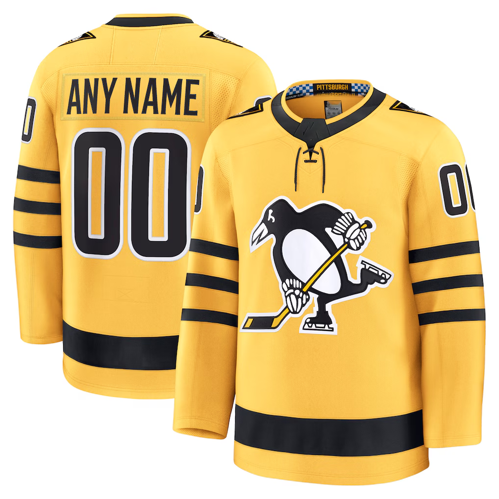 MyBoyd Custom P.Penguins Gold Alternate Premium Jerseys