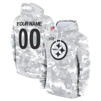 MyBoyd Custom P.Steelers Arctic Camo Limited Salute to Service Pullover Hoodies Game Any Name & Numbers Stitched Jerseys