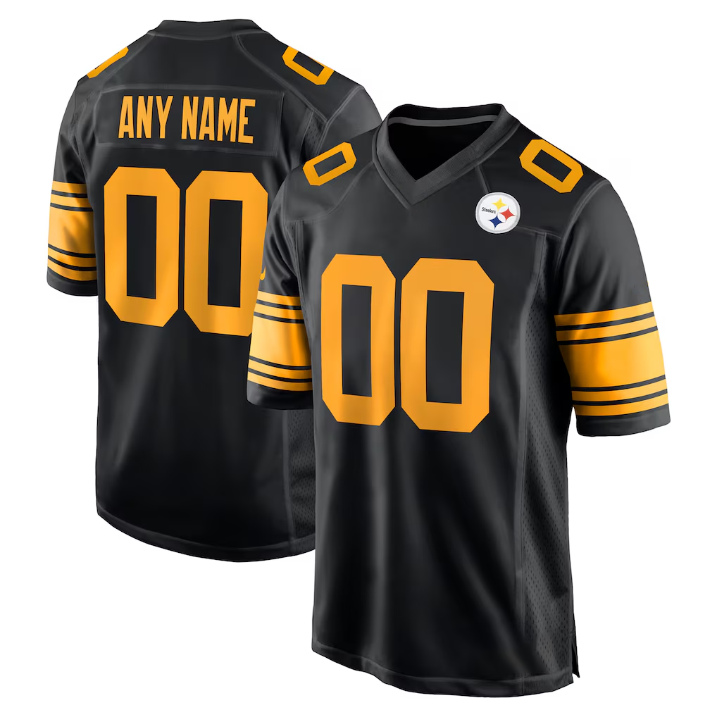 MyBoyd Custom P.Steelers Black Alternate Game Stitched Jerseys