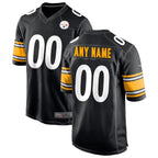 MyBoyd Custom P.Steelers Black Home Game Stitched Jerseys