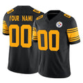 MyBoyd Custom P.Steelers Black Limited 2nd Alternate Vapor F.U.S.E. Home Game Any Name & Numbers Stitched Jerseys