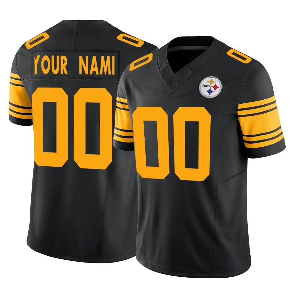 MyBoyd Custom P.Steelers Black Limited 2nd Alternate Vapor F.U.S.E. Home Game Any Name & Numbers Stitched Jerseys