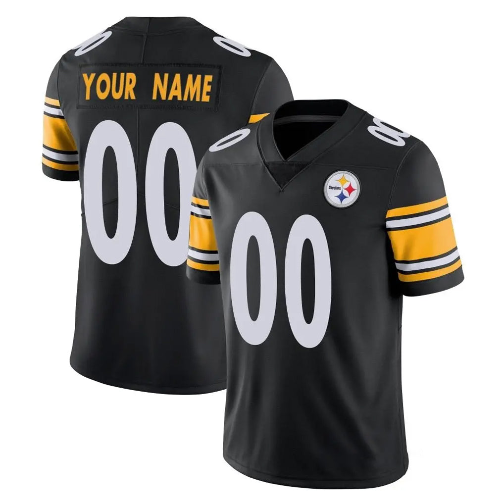 MyBoyd Custom P.Steelers Black Limited Vapor Untouchable Home Game Any Name & Numbers Stitched Jerseys