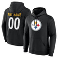 MyBoyd Custom P.Steelers Black Salute to Service Hoodies Limited Game Any Name & Numbers Stitched Jerseys