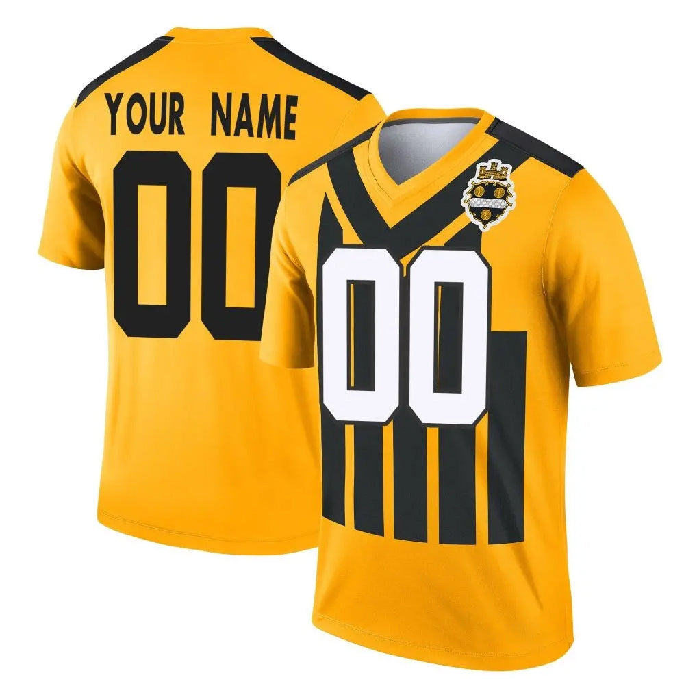 MyBoyd Custom P.Steelers Gold Legend Limited 1933 Throwback Performance Home Game Any Name & Numbers Stitched Jerseys