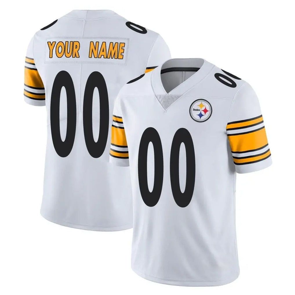 MyBoyd Custom P.Steelers White Limited Vapor Untouchable Home Game Any Name & Numbers Stitched Jerseys