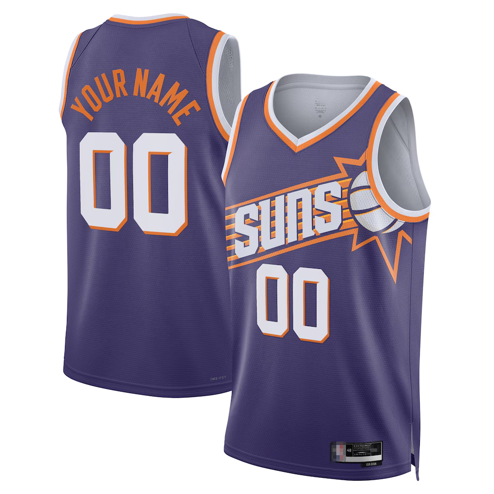 MyBoyd Custom P.Suns Purple Swingman Stitched Jerseys - Icon Edition