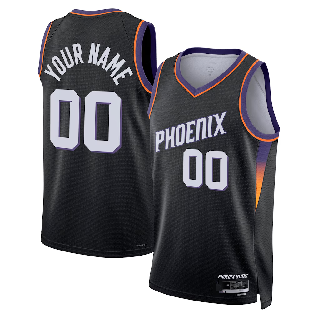 MyBoyd Custom P.Suns Black Swingman Stitched Jerseys - Statement Edition