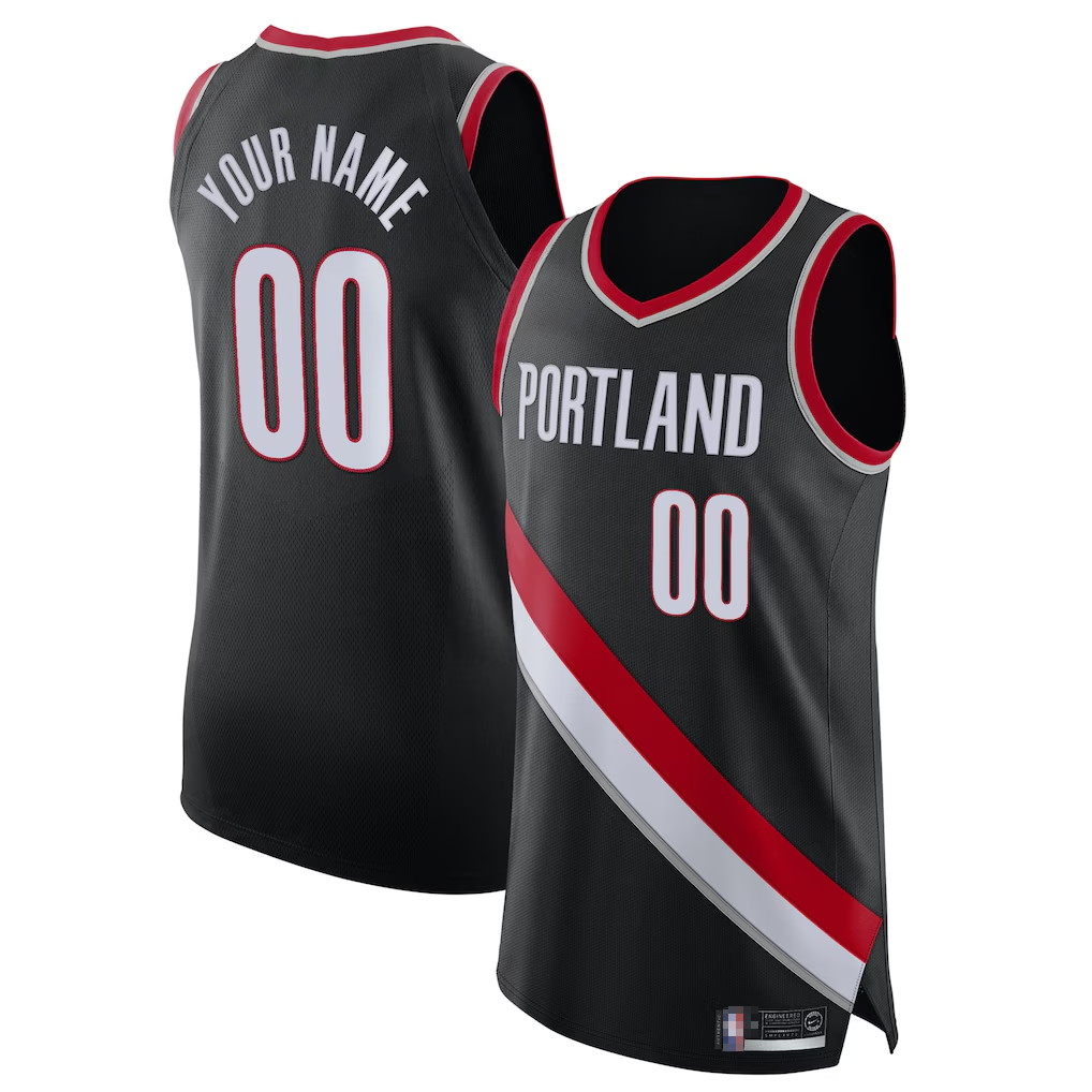 MyBoyd Custom PT.Blazers Black 202021 Authentic Stitched Jerseys- Icon Edition