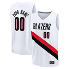 MyBoyd Custom PT.Blazers White Fast Break Replica Stitched Jerseys - Association Edition