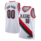 MyBoyd Custom PT.Blazers White Swingman Stitched Jerseys- Association Edition