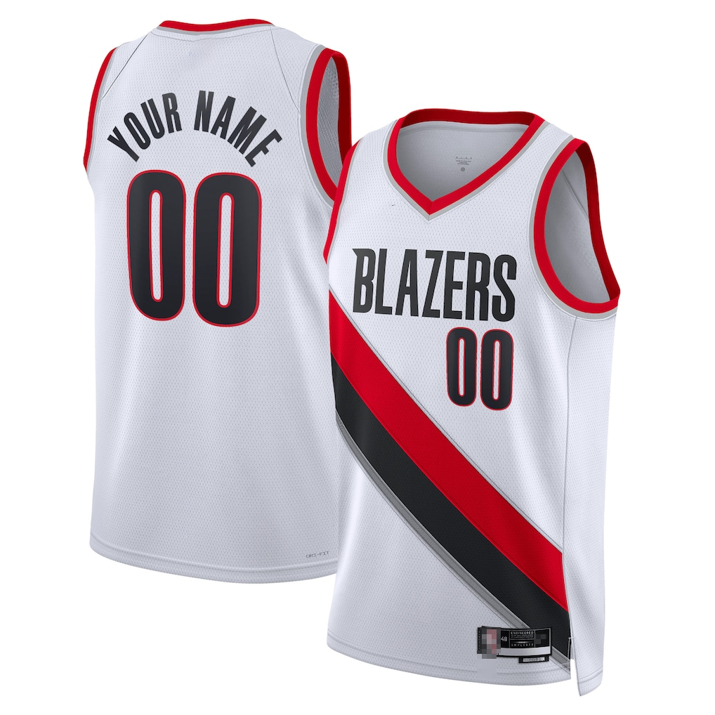 MyBoyd Custom PT.Blazers White Swingman Stitched Jerseys- Association Edition