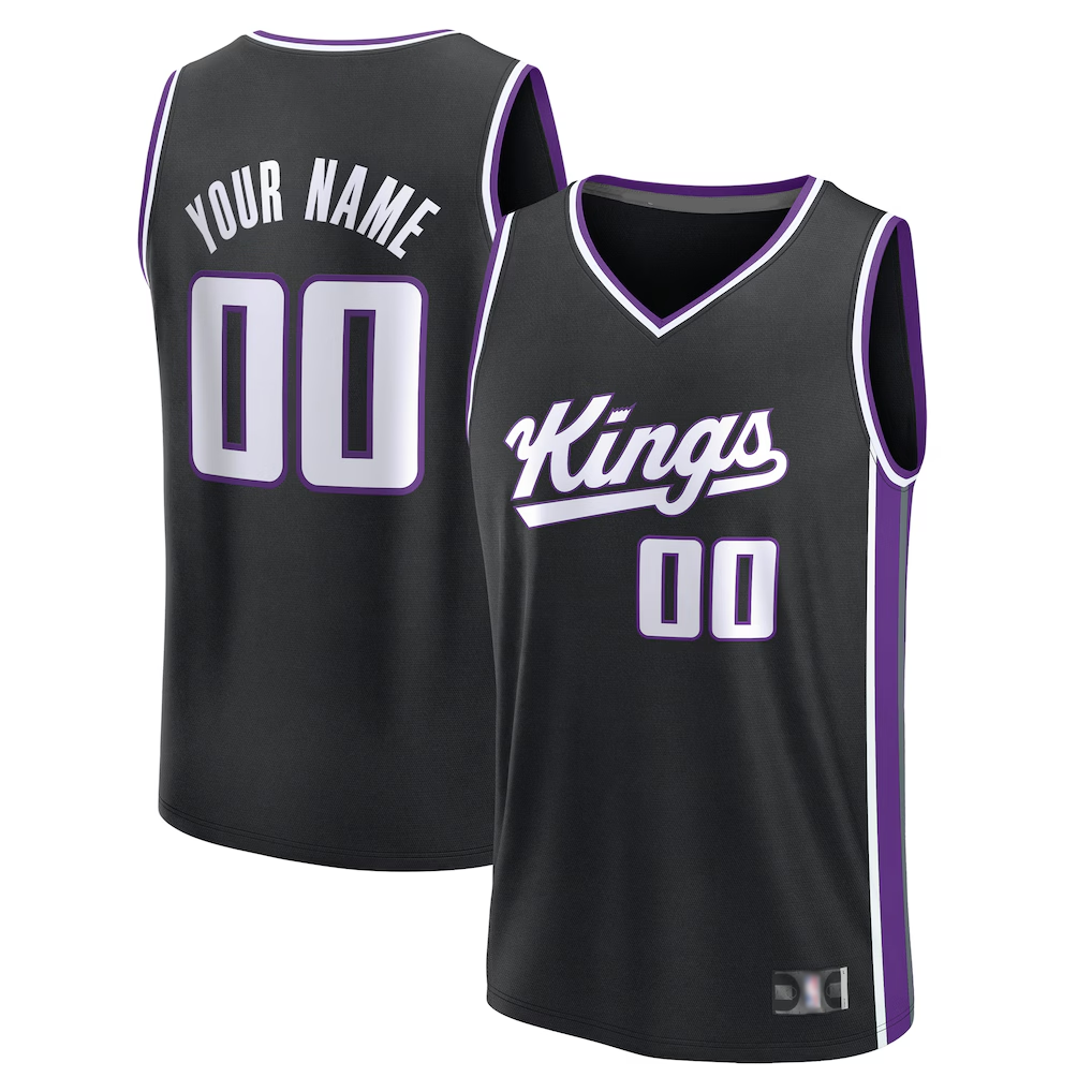 MyBoyd Custom S.Kings Black Fast Break Stitched Jerseys - Icon Edition