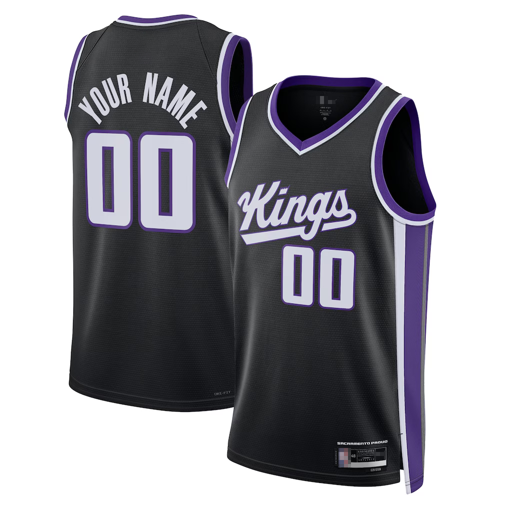MyBoyd Custom S.Kings Black Swingman Stitched Jerseys - Icon Edition