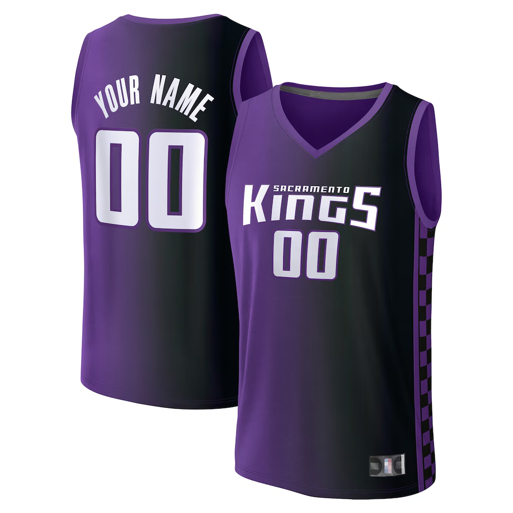 MyBoyd Custom S.Kings Purple Fast Break Replica Stitched Jerseys - Statement Edition