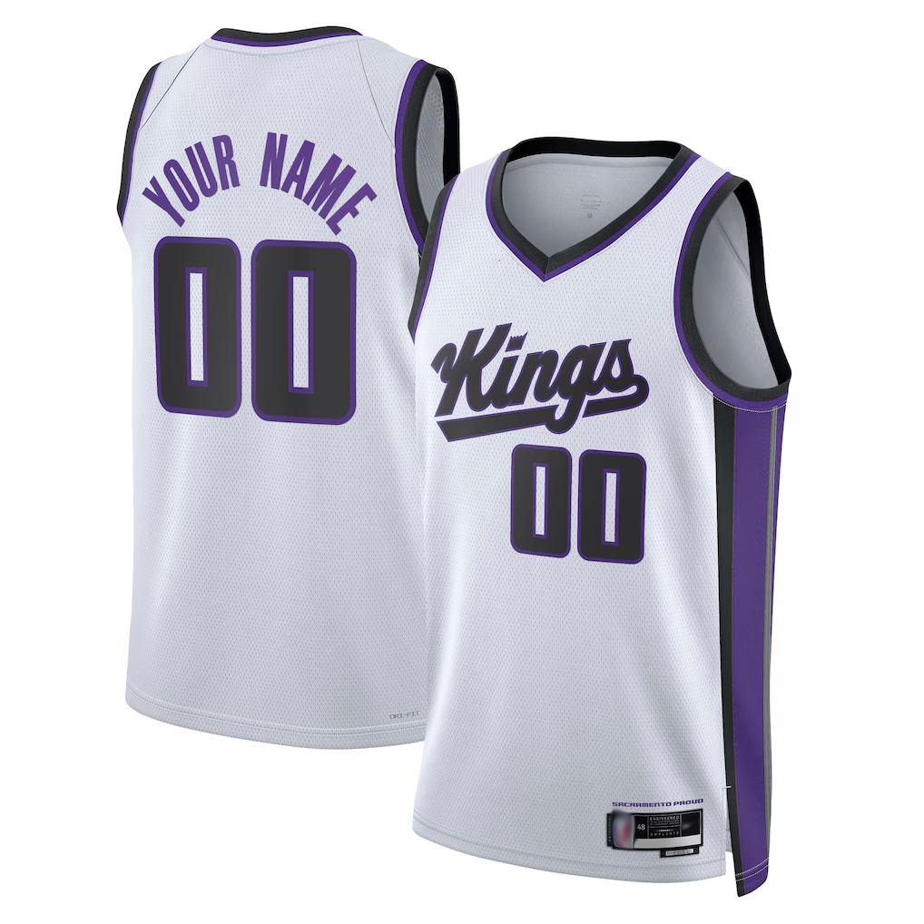 MyBoyd Custom S.Kings White Swingman Stitched Jerseys - Association Edition