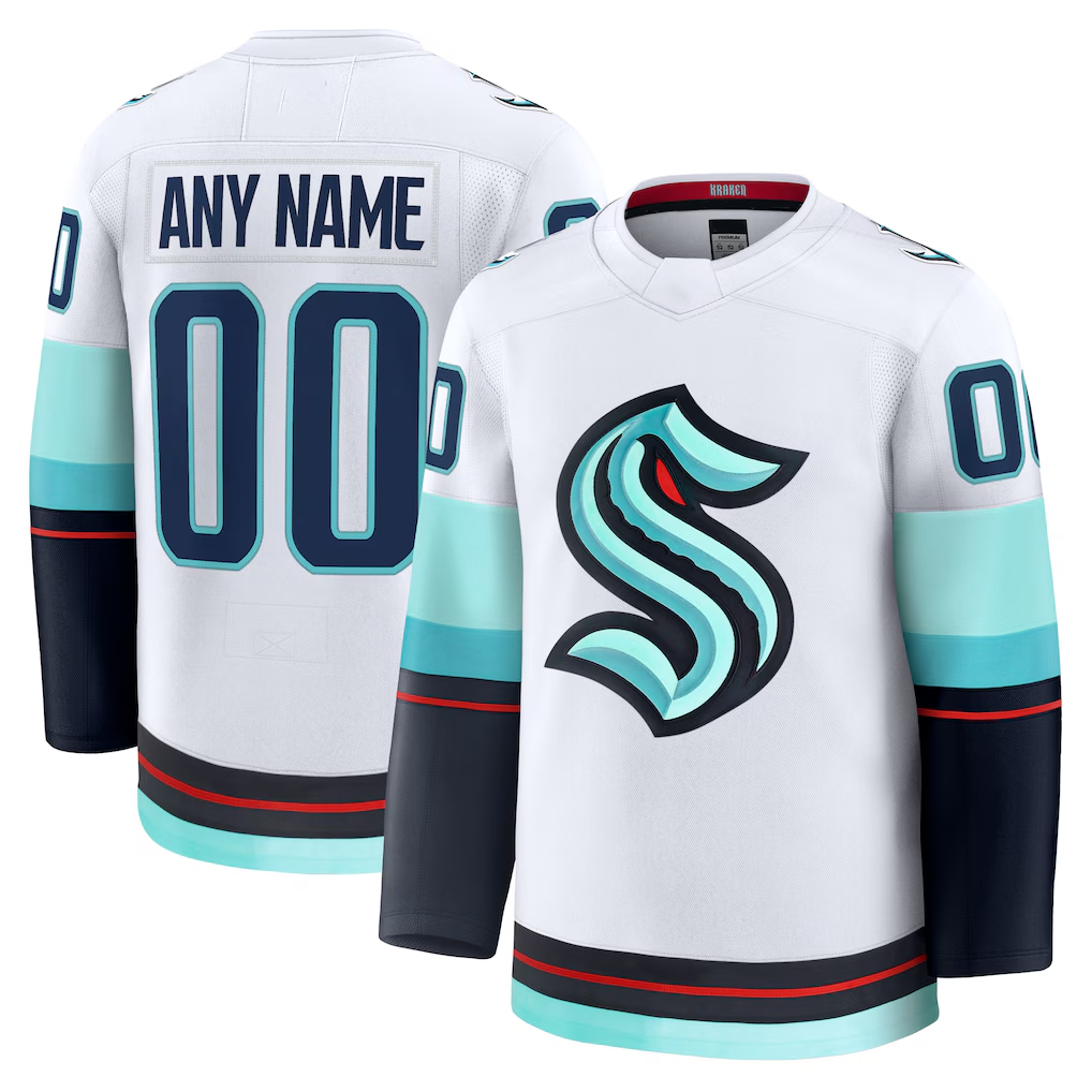 MyBoyd Custom S.Kraken White Away Premium Jerseys