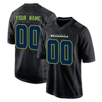 MyBoyd Custom S.Seahawks Black Limited Fashion Home Game Any Name & Numbers Stitched Jerseys