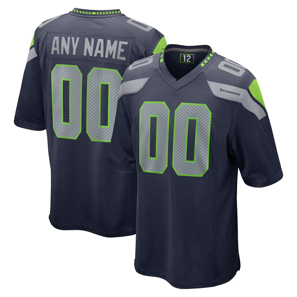 MyBoyd Custom S.Seahawks College Navy Game Stitched Jerseys