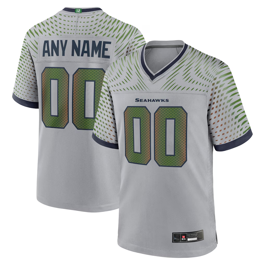 MyBoyd Custom S.Seahawks Gray 2025 Rivalries Collection Game Stitched Jerseys