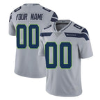 MyBoyd Custom S.Seahawks Gray Limited Vapor Untouchable Home Game Any Name & Numbers Stitched Jerseys