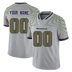 MyBoyd Custom S.Seahawks Grey Limited 2025 Rivalries Collection Home Game Any Name & Numbers Stitched Jerseys