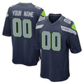 MyBoyd Custom S.Seahawks Navy Home Game Any Name & Numbers Stitched Jerseys