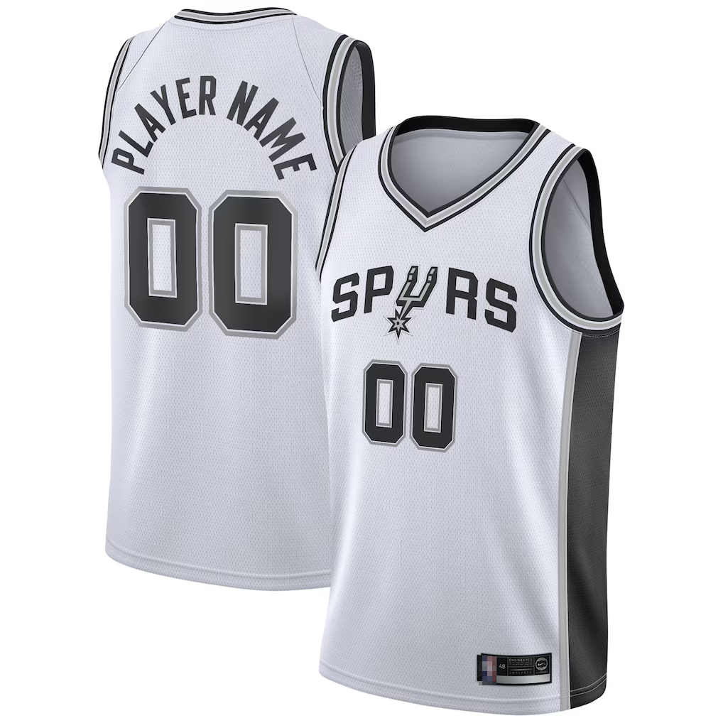 MyBoyd Custom SA.Spurs White 202021 Swingman Stitched Jerseys- Association Edition
