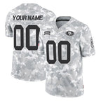 MyBoyd Custom SF.49ers Arctic Camo Limited Salute To Service Home Game Any Name & Numbers Stitched Jerseys