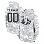 MyBoyd Custom SF.49ers Arctic Camo Limited Salute to Service Pullover Hoodies Game Any Name & Numbers Stitched Jerseys