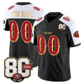 MyBoyd Custom SF.49ers Black-White Limited 80th Rivalries Collection Home Game Any Name & Numbers Stitched Jerseys