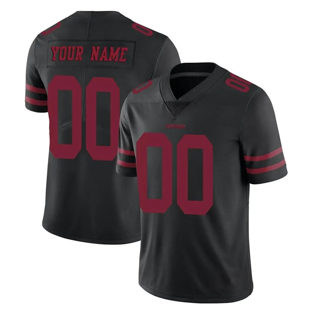 MyBoyd Custom SF.49ers Black Alternate Limited Vapor Untouchable Home Game Any Name & Numbers Stitched Jerseys