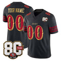 MyBoyd Custom SF.49ers Black Limited 80th Rivalries Collection Home Game Any Name & Numbers Stitched Jerseys