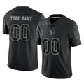 MyBoyd Custom SF.49ers Black Limited Reflective Home Game Any Name & Numbers Stitched Jerseys
