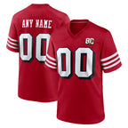 MyBoyd Custom SF.49ers Red Limited Alternate 80th Vapor Home Game Any Name & Numbers Stitched Jerseys